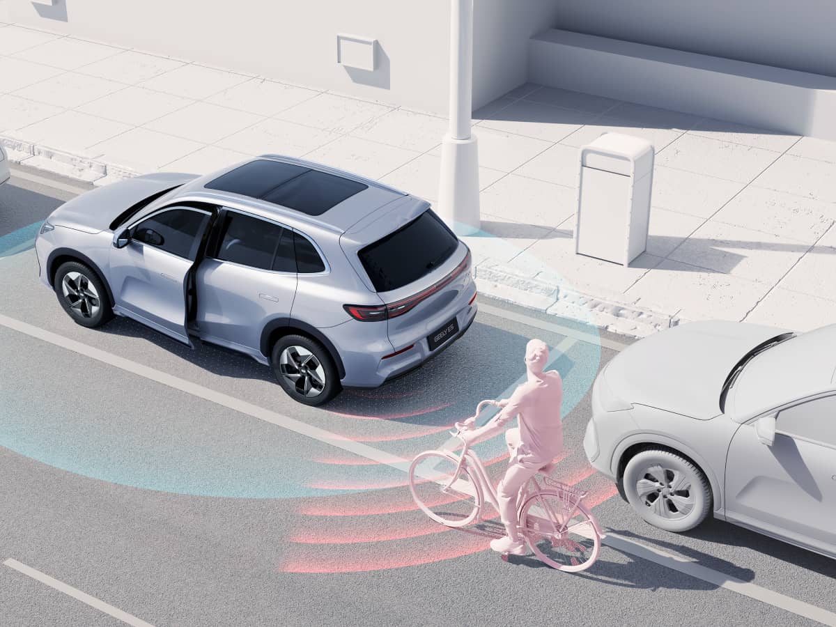 GEELY E5 Avertizare uși deschise (DOW)