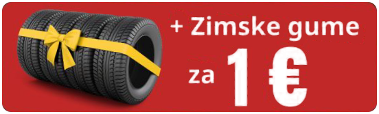 Uz kupnju vozila zimske gume za 1 €
