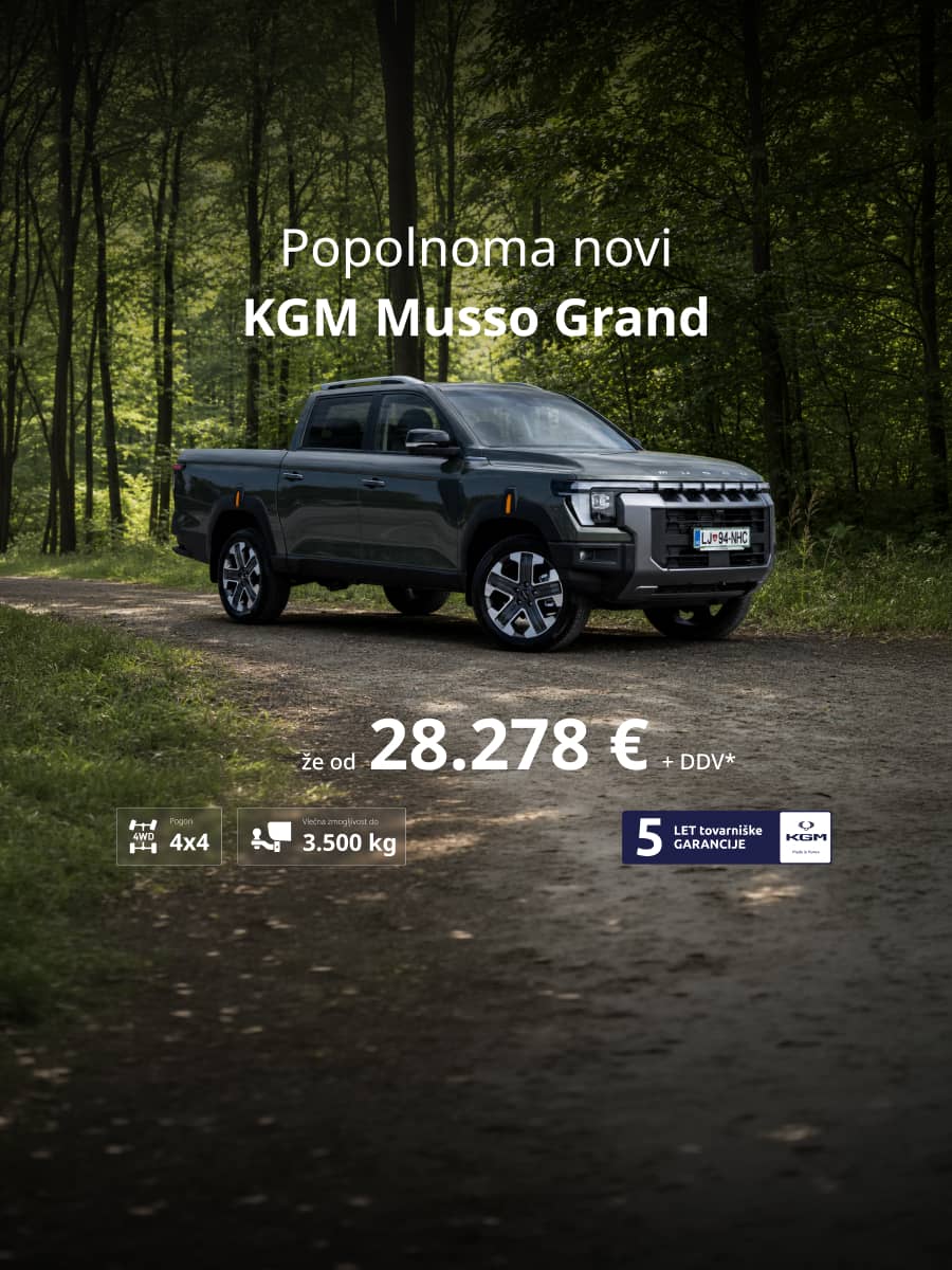 KGM popolnoma novi Musso Grand