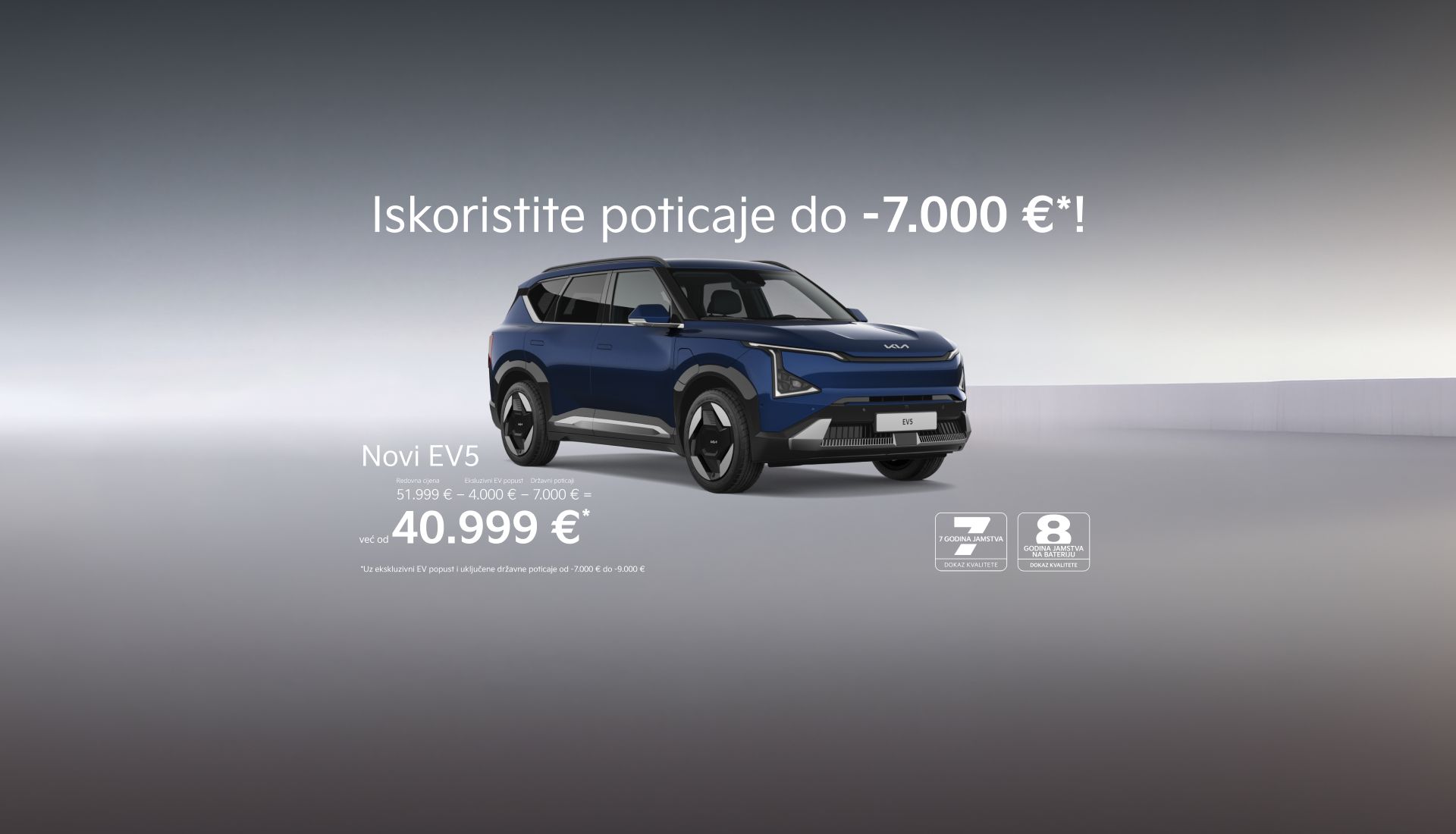 Novi Kia EV5 već od 40.999 € uz ekskluzivni EV popust i uključene državne poticaje