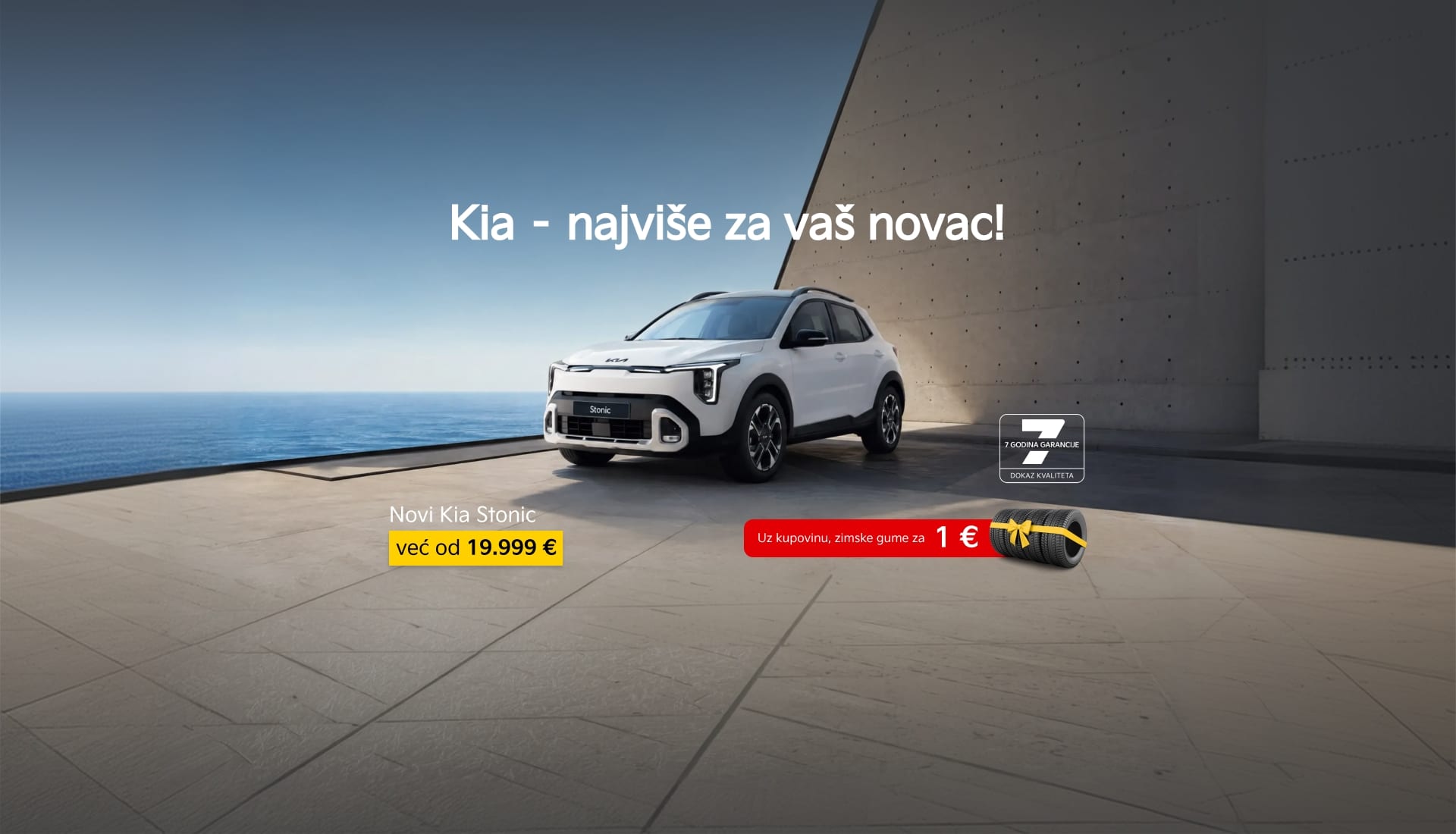 Potpuno novi Kia Stonic već od 19.999 €, uz kupovinu zimske gume za 1 € i 7 godina garancije