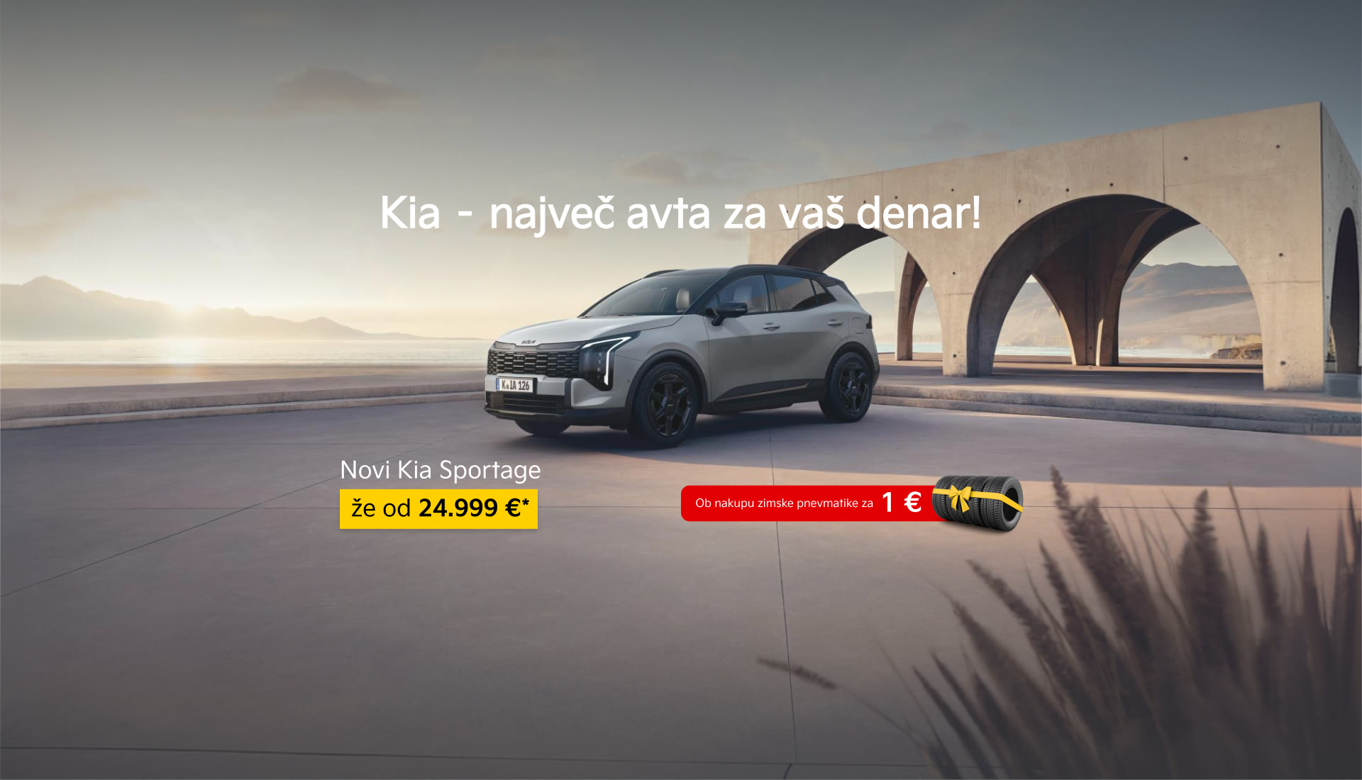 Novi Kia Sportage že od 24.999 € in zimske pnevmatike za 1 € ob nakupu